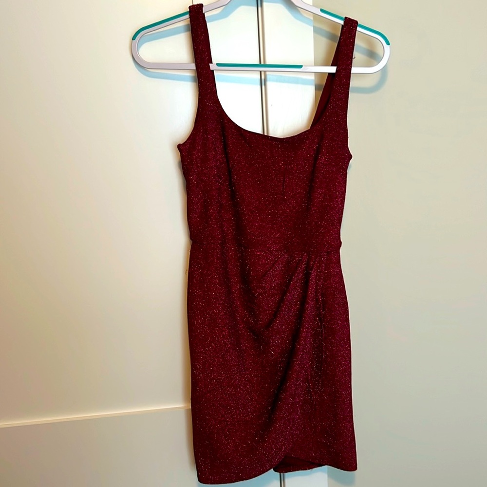 Maroon Shimmery Dress